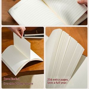 Agenda/Diario 2026 Personalizada de Fábrica, Alta Calidad, A5, Tapa Dura de Cuero PU, Encuadernación Cosida, 100 Hojas, Planificador Diario/Semanal - Product Image 2