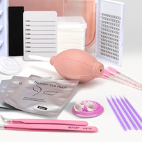 Kit d'exercices de pratique pour extensions de faux cils, 10 pièces, ensemble de pratique, avec tête de Mannequin, maquillage, avec étiquette privée