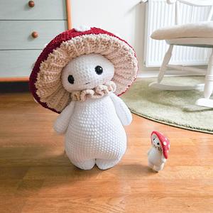 Kaiyue bé 100% thủ công Crochet sinh vật làm tổ nấm đồ chơi trang trí sang trọng trang trí nội thất handmade Crochet bông búp bê - Product Image 1