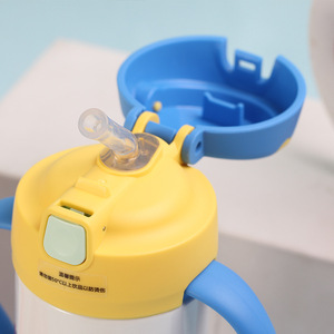 TOMIC Children's Insulated Water <b>Bottle</b> 350ml With Handle And <b>Straw</b> For School Use - Product Image 3