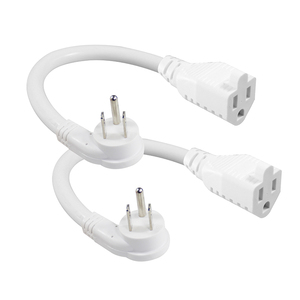 NEMA 5-15P to 5-15R SJTW Outdoor Extension Cord 14AWG 125V 15A 4ft 1.2M for Garden <b>Power</b> Tools - Product Image 1