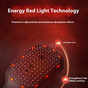Nuevo peine para el cuidado del cabello con luz roja, masaje con vibración, cojín de aire, peine, masajeador eléctrico inteligente para el cuero cabelludo, masajeador para el crecimiento del cabello - Product Image 6