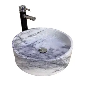 Doğal mermer el lavabo Modern özel banyo lavaboları ev dekorasyon için