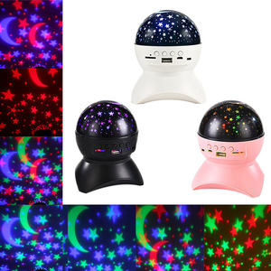 Decorative Lamp Led Star Moon <b>Projector</b> Night Light With Bluetooth Speaker For <b>Room</b> Decoration Gift - Product Image 4