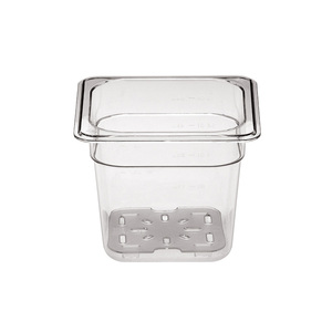 Contenitore Gastronorm <span class=keywords><strong>in</strong></span> <span class=keywords><strong>Plastica</strong></span> Dura per Horeca e Catering, Vassoio PC GN 10cm 1/6 Trasparente - Product Image 3