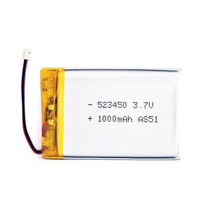 523450 polymer lithium battery <span class=keywords><strong>3</strong></span>.<span class=keywords><strong>7V</strong></span> <span class=keywords><strong>1000mAh</strong></span> for earphones battery li-po rechargeable - Product Image 2