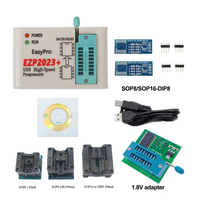 Programmeur EZP2023 USB SPI haute vitesse avec prise en charge de l'adaptateur de puce Sop16-Dip8 Sop8 24 25 26 93 95 EEPROM 25 Flash Bios Chip Ezp2019
