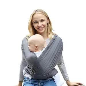 Porte-bébé extensible pour nouveau-né et bambin, écharpe de portage écologique, confortable, pour bébé, porte-épaule