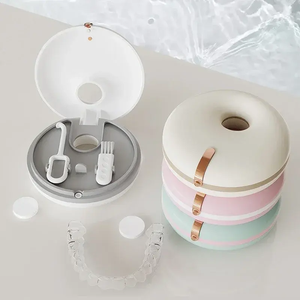 Donut Beugels Opbergdoos Onzichtbare Beugels Tandheelkundige Houder Opbergdoos Draagbare Kunstgebit Opbergdoos - Product Image 3