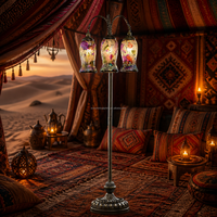 Lampe sur pied de style marocain Marrakech, lampe de sol en verre mosaïque turque
