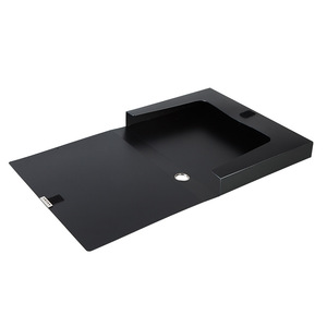 Qixin A4 35mm PP <b>File</b> <b>Box</b> Document Storage Organizer Blue And Black Standing Type Office Use - Product Image 5