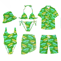 2026 OEM Dames Zwemkleding Fabrikant Op Maat Geprint Strandkleding Strakke Tweedelige Bikini Set Zwempak