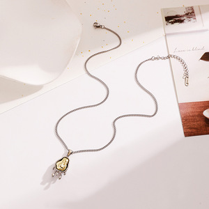 Stainless Steel <b>Titanium</b> Steel Necklace Teardrop Pendant 18k Gold Plated For Women Fashion Jewelry Gift - Product Image 3