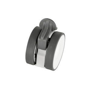 <span class=keywords><strong>Roulettes</strong></span> robustes en nylon TPR gris et blanc de 3 pouces pour brancard médical, avec frein total / verrouillage central pour hôpital - Product Image 5