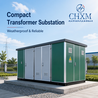 Poste de distribution extérieur préfabriqué de type européen, transformateur en boîtier 315 kVA 630 kVA, station de puissance haute tension