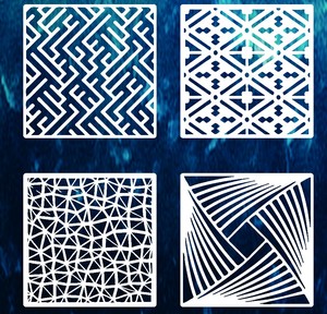 Bán Chạy Khuôn Tô Sơn Tường Bằng Nhựa Lớn Thời Trang Đẹp Dùng Cho Sơn Tường Mẫu Tô Vẽ Tường Tái Sử Dụng Được - Product Image 2