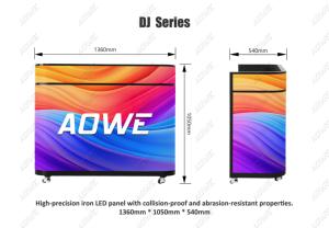 จอแสดงผล LED แบบ All-in-One ขนาด 1360*1050 มม.  ออกแบบตามขนาดที่กำหนดได้ รุ่น P2 และ P2.5 สำหรับใช้งานภายในอาคาร  หน้าจอโปสเตอร์แบบยืดหยุ่นสำหรับเคาน์เตอร์ต้อนรับ  แสดงผลสีเต็มรูปแบบ คุณภาพระดับ Ultra - Product Image 5
