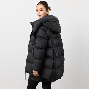 Nouvelle veste d'hiver pour femmes 2025, 90% duvet de canard blanc, capuche, style ample, style nuage, manteau d'hiver tendance mi-long - Product Image 6