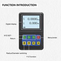 Mini lecteur numérique LCD 1/2/3 axes D50 avec règle numérique à échelle linéaire en verre pour mini tour/fraiseuse RPM/PLD/PCD