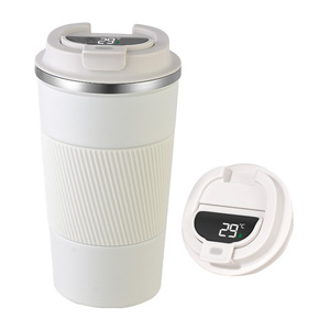 12 oz 17 oz Double Wall Stainless Steel Tumbler Insulated Travel Mugs with Silicone Sleeve Direct Drinking Coffee Mug for Gym - Product Image 3