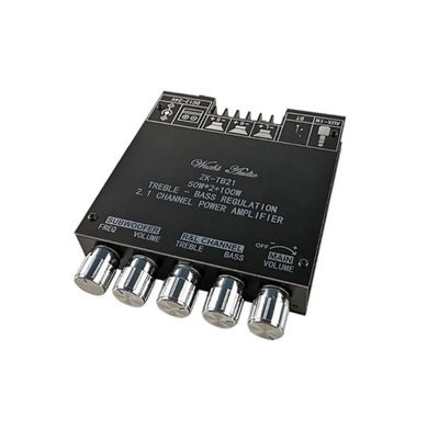ZK-TB21 TPA3116D2 BT 5.0 High Power Digital Subwoofer Amplifier Board Professional 2*50W HIFI 2.1 Speaker Board Music Features