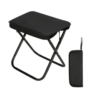 Portable <b>Folding</b> Camping <b>Stool</b> Rectangular Compact Design Lightweight Outdoor Use - Product Image 2