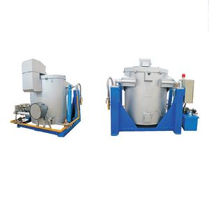 Horno de fusión de chatarra de aluminio de tipo basculante de gas natural GLP propano horno para fundir aluminio - Product Image 1