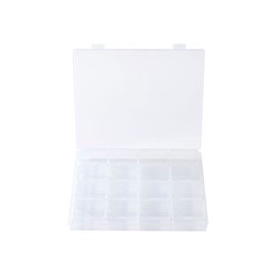 Jewelry Storage Box 16 Compartments Transparent PP Desktop Organizer for <b>Nail</b> Art Tools and Accessories - Product Image 4