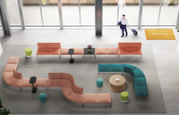 Banc d'attente public Mingle Manufacturer pour aéroports, centres commerciaux et hôpitaux – Chaises modernes en métal