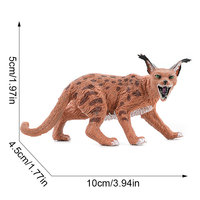 Modèle d'animal sauvage en PVC massif, simulation transfrontalière, Linceau des marais, Génet africain, jouet d'assemblage, figurine cognitive pour enfants, objet décoratif
