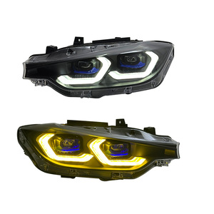 Pour BMW Série 3 F30 F35 2013-2018, ensemble de phares LED, compatible avec le style projecteur G20 LCI 2023, avec nouveau signal DRL - Product Image 1
