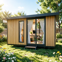 Modèle de maison miniature portable, cabine de bureau modulaire, solution d'espace de travail extérieur, structure préfabriquée, installation rapide