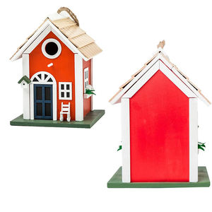 Kaliteli kontrplak + çam ahşap Birdhouse açık asılı Modern ahşap kuş yuvası - Product Image 6