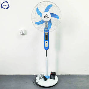 Prezzo all'ingrosso 16 pollici di plastica AC DC pannello solare ricaricabile torre ventilatore elettrico piedistallo pavimento in piedi - Product Image 2