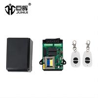 Récepteur de commutateur de télécommande universel à 2 canaux personnalisé 220V DC 433.92Mhz télécommandes de moteur
