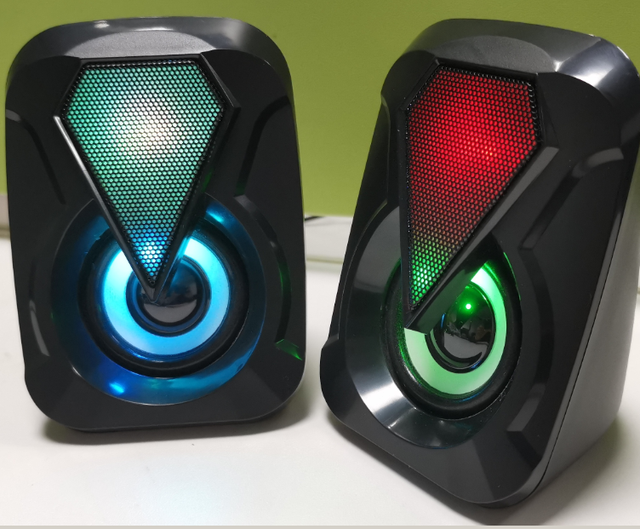 Lighting LED Home Theater Subwoofer Louder Desktop Portable Party Mini Usb 2.0 Speaker RGB for Computer Laptop Tablet