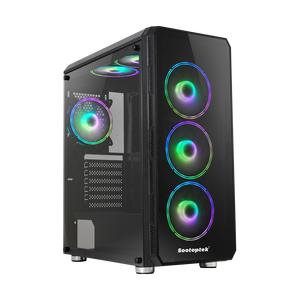 Máy tính Chassis ATX Máy tính chơi Game trường hợp tùy chọn USB3.0 + USB2.0 + HD âm thanh Máy tính để bàn PC chơi Game tủ - Product Image 1