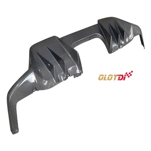 AG JDM Style Carbon Fiber Rear Diffuser Bumper Lip Fins Spoiler <b>Splitter</b> for Honda Civic 11th FL5 Type R 2022-2023 - Product Image 4