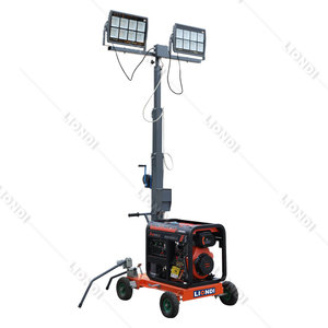 Torre de Luz Móvil para Operaciones en Campo, Iluminación Temporal Resistente para Obras - Product Image 2