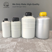 Réservoir de stockage d'azote liquide YDS-50B 50L, conteneur cryogénique pour le transport et le stockage de semence bovine congelée