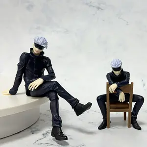 Figur aksi Pvc dudukan kursi Gojo Satoru kassen Anime Jujutsu versi Q