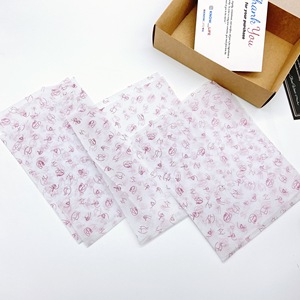 Papier de soie blanc personnalisé 17 g/m² avec logo imprimé pour emballage cadeau/chaussures/vêtements - Product Image 3