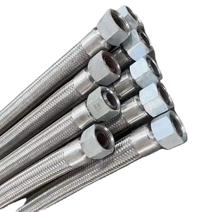 Stainless Steel Wire Braided Flexible 1 Inch Flexible air <strong>Compressor</strong> <strong>Hose</strong> - Product Image 1