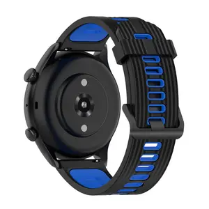 Yida-correas duales de silicona para reloj amazfit GTR3 PRO <span class=keywords><strong>GTR2</strong></span>, 22mm, compatibles con modelos Huawei, Garmin, Samusng y Xiaomi - Product Image 1