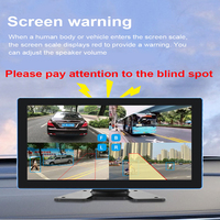 Moniteur de camion 10,36'' DVR 4 canaux, enregistreur vidéo numérique quadruple, caméra de recul pour bus, camping-car, remorque, camion