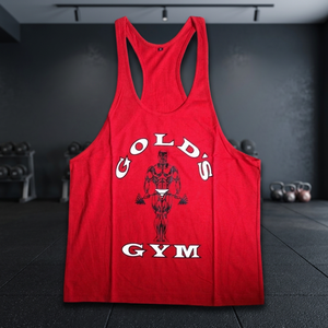 Gold Gym Singlet Custom Printed Breathable Casual 100% Cotton <b>Stringer</b> <b>Vest</b> Tank Top for Men Adults - Product Image 2