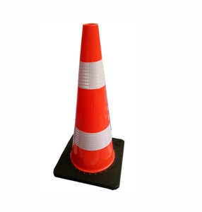 Cône de signalisation routière en PVC flexible et robuste de 90 cm, vente en gros d'usine - Product Image 2