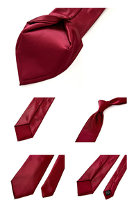 Conjunto de <span class=keywords><strong>Corbata</strong></span> y Pañuelo de Color Sólido Formal, <span class=keywords><strong>Corbata</strong></span> de Satén de Poliéster Reciclado con Certificación GRS para Hombres, para Bodas y Oficina - Product Image 5
