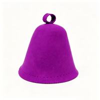 Chapeau de sauna en feutre de laine doux et respectueux de la peau, construction en laine haute densité, bonnet de bain efficace pour bloquer la chaleur, adapté