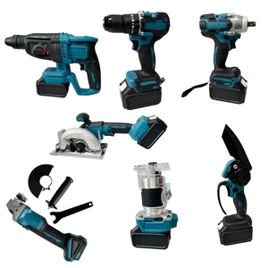 Kit combinado de herramientas eléctricas inalámbricas de alta calidad de 21V, herramientas de corte de iones de litio con estuche rígido, Material plástico personalizable OEM - Product Image 1